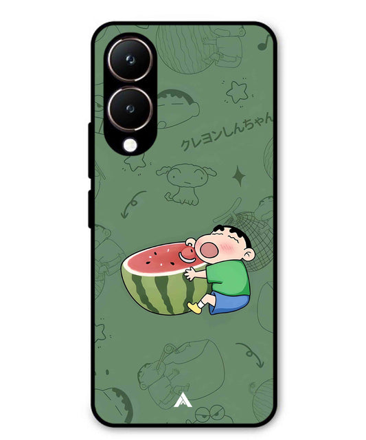 Melon Shinchan Metal Back Cover Phone Case for Vivo Y28