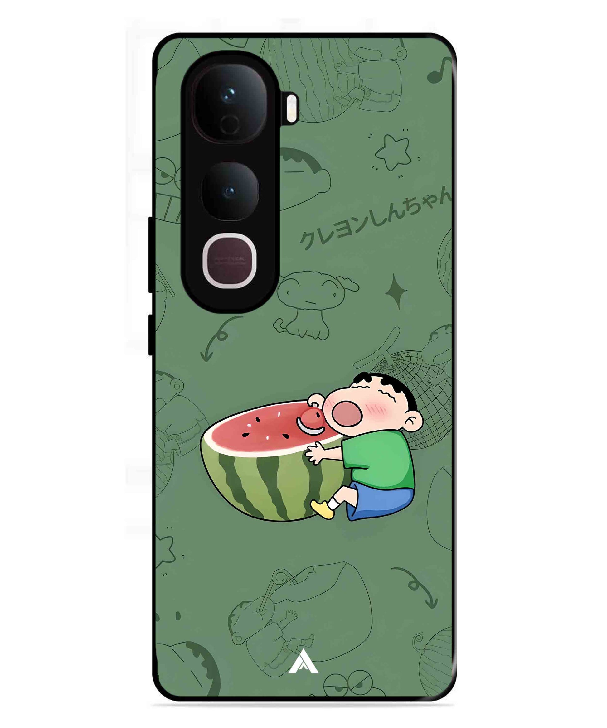 Melon Shinchan Metal Back Cover Phone Case for Vivo Y400 Pro