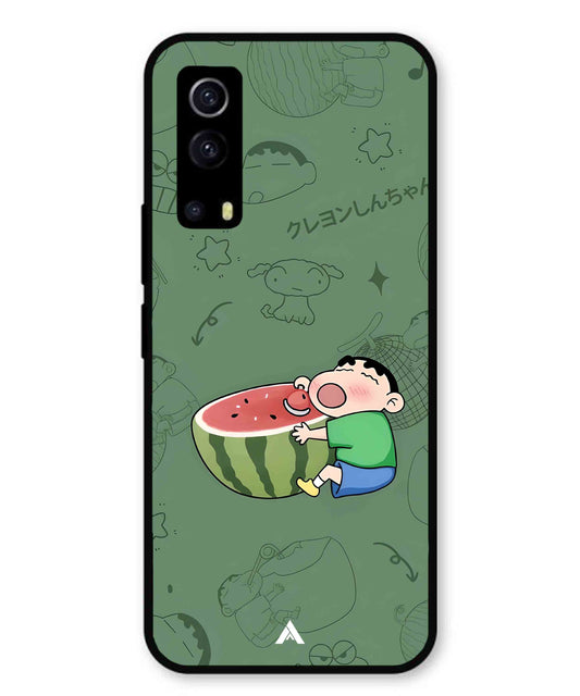 Melon Shinchan Metal Back Cover Phone Case for Vivo Y53s