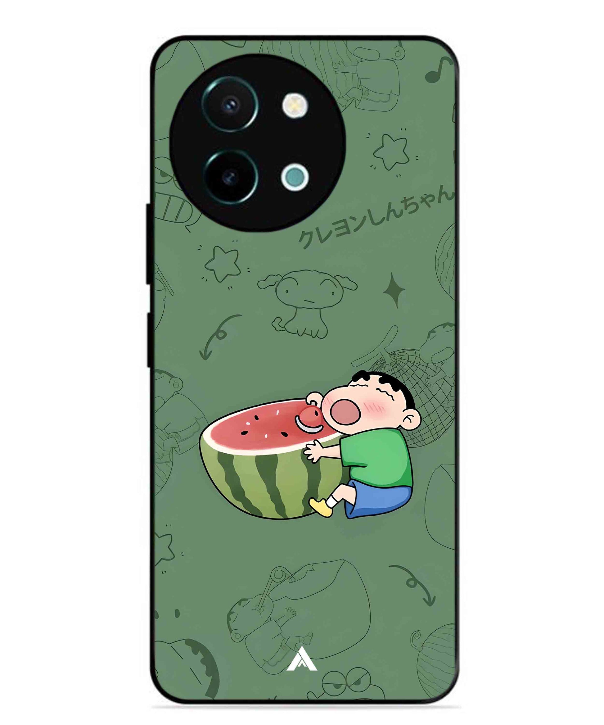 Melon Shinchan Metal Back Cover Phone Case for Vivo Y58