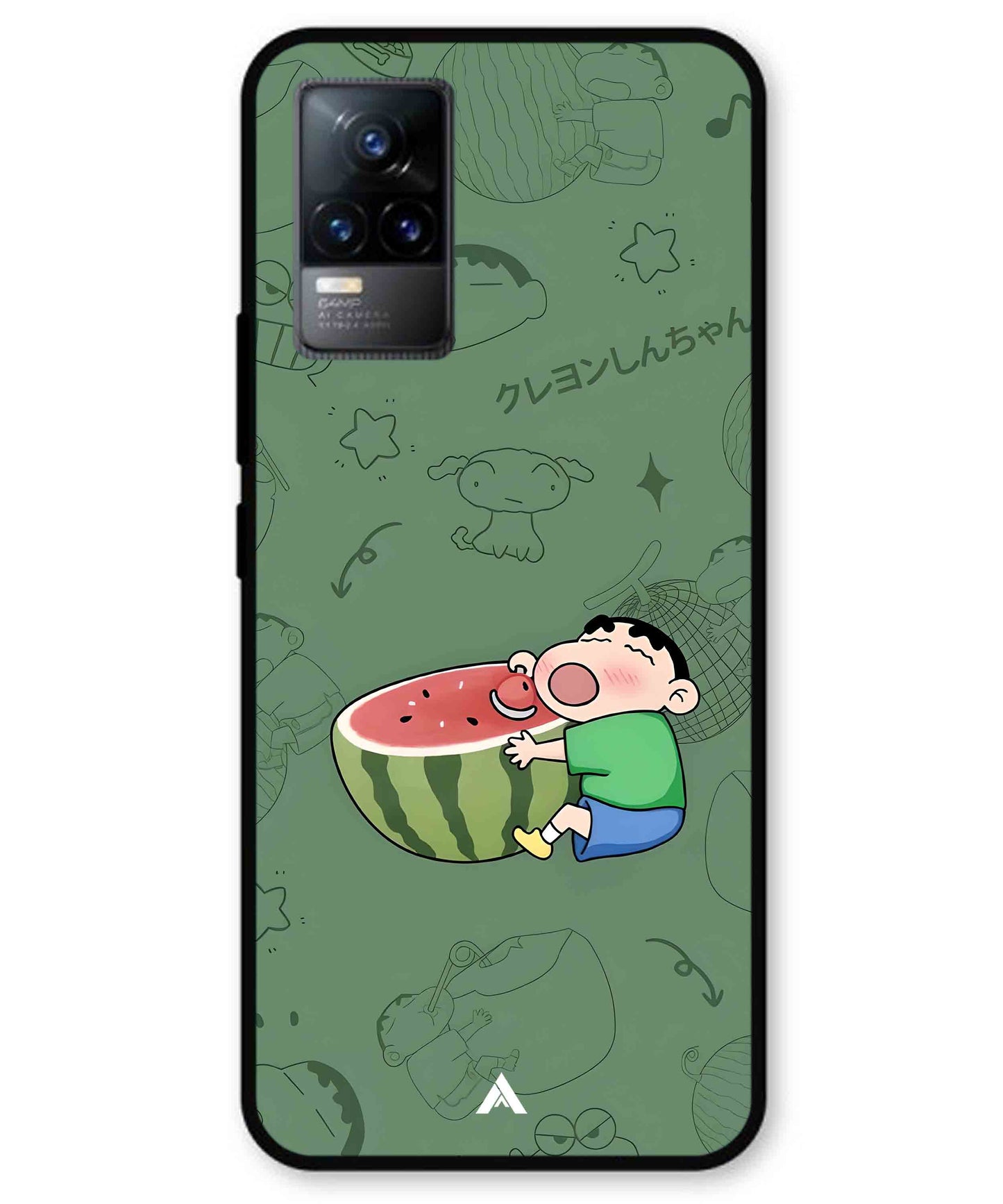 Melon Shinchan Metal Back Cover Phone Case for Vivo Y73