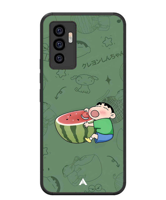 Melon Shinchan Metal Back Cover Phone Case for Vivo Y75 4G