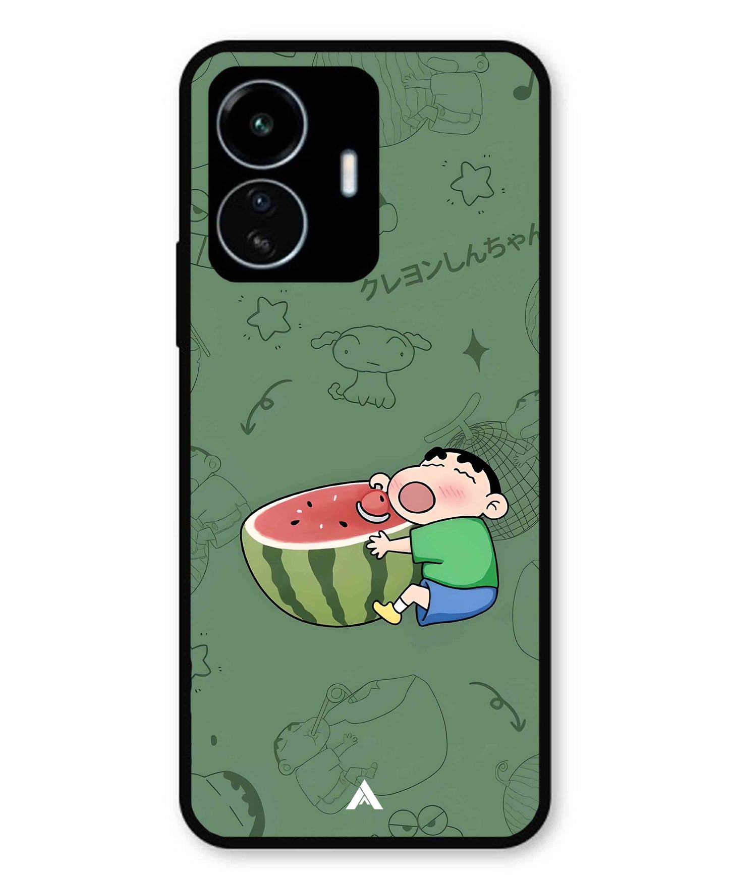 Melon Shinchan Metal Back Cover Phone Case for Vivo Y77