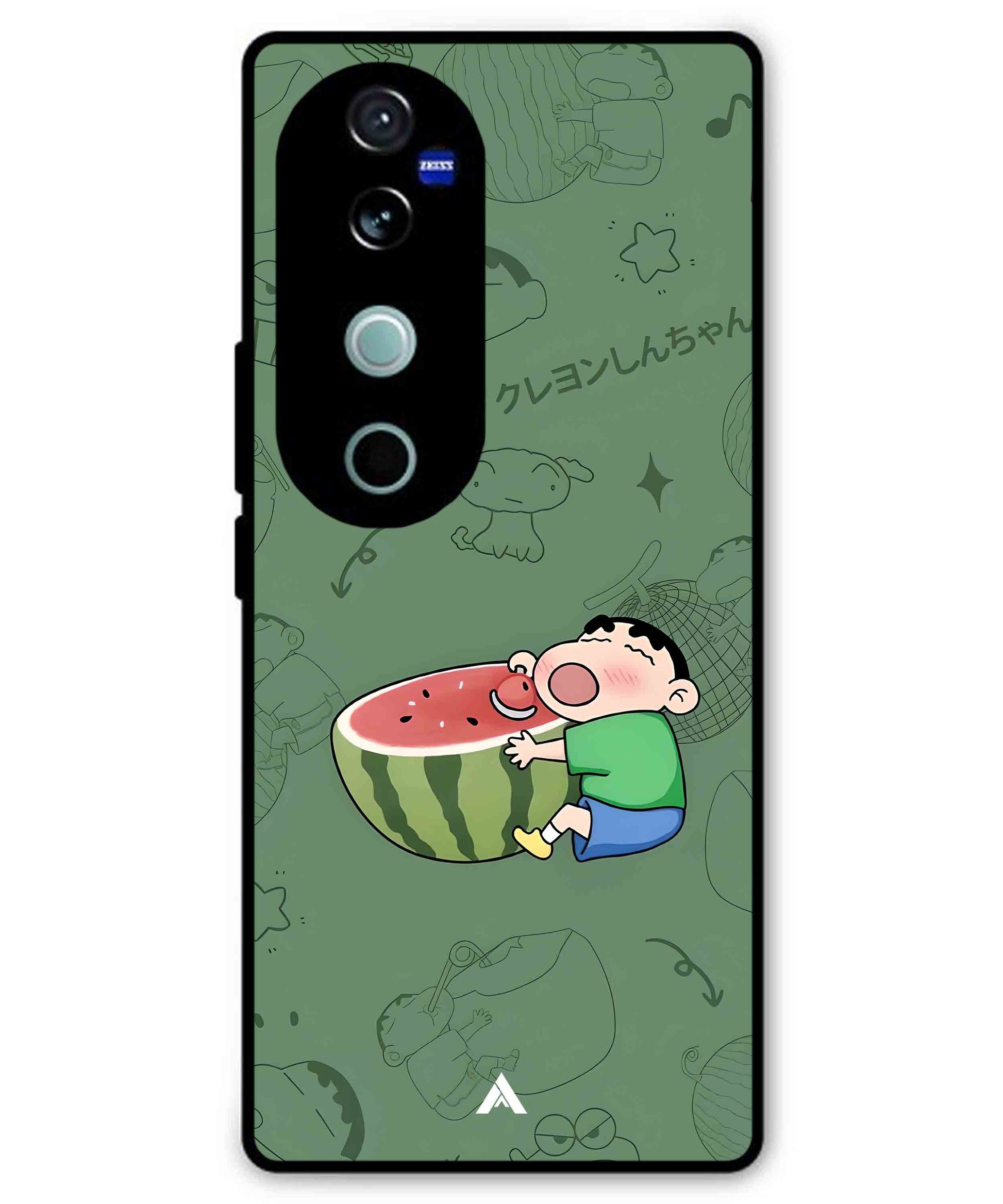 Melon Shinchan Metal Back Cover Phone Case for Vivo v40