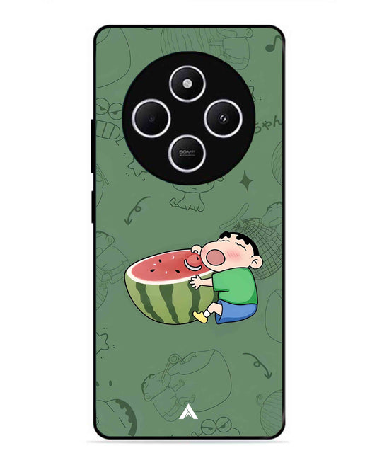 Melon Shinchan Metal Back Cover Phone Case for Xiaomi Redmi 14C