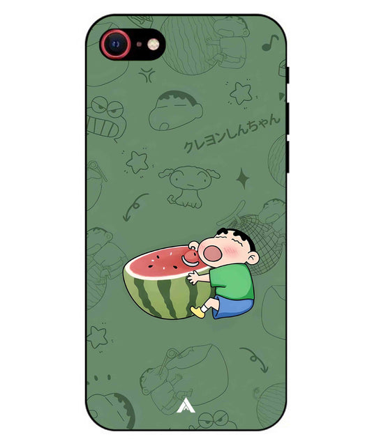 Melon Shinchan Metal Back Cover Phone Case for iPhone 7