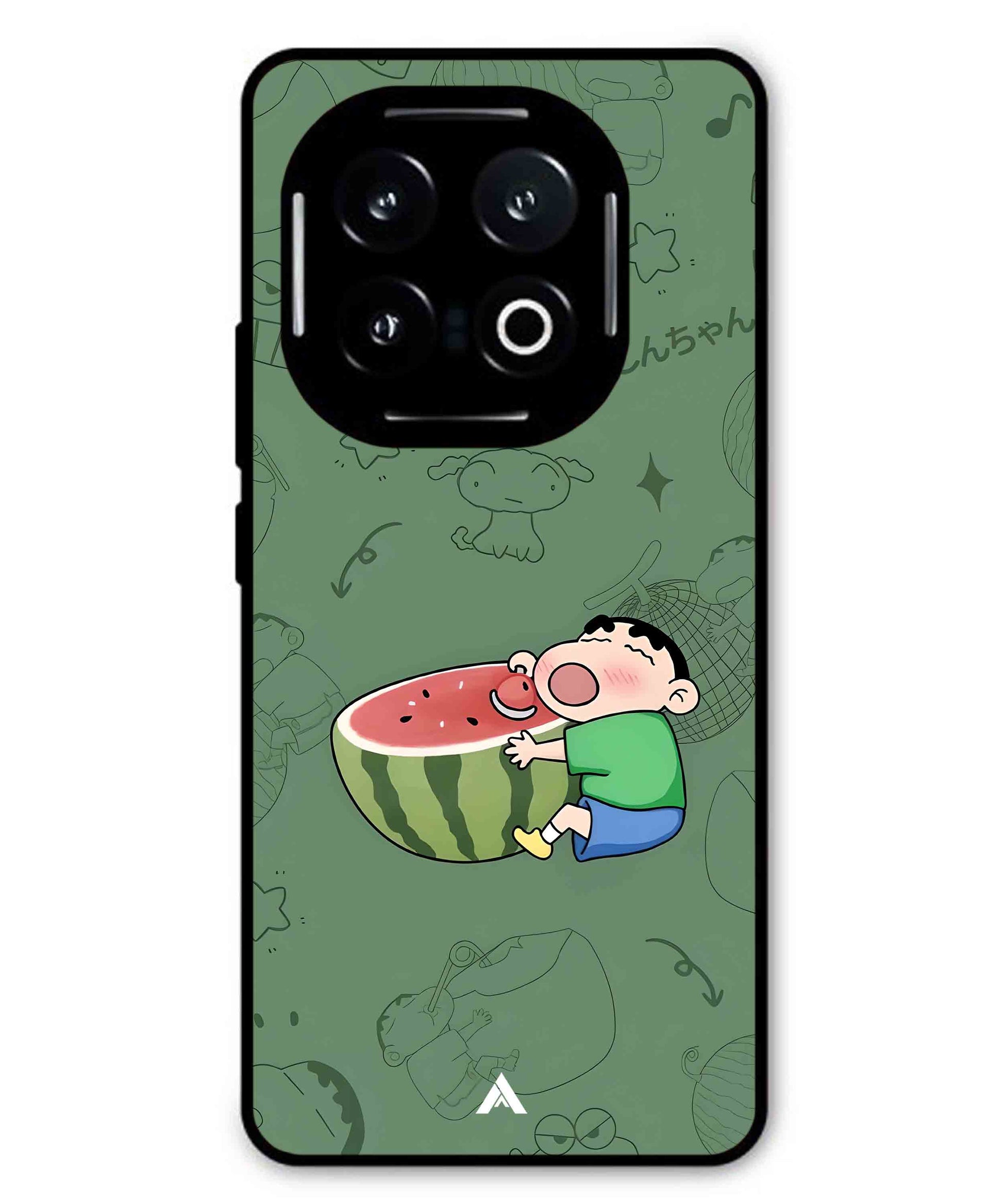 Melon Shinchan Metal Back Cover Phone Case for iQOO 13