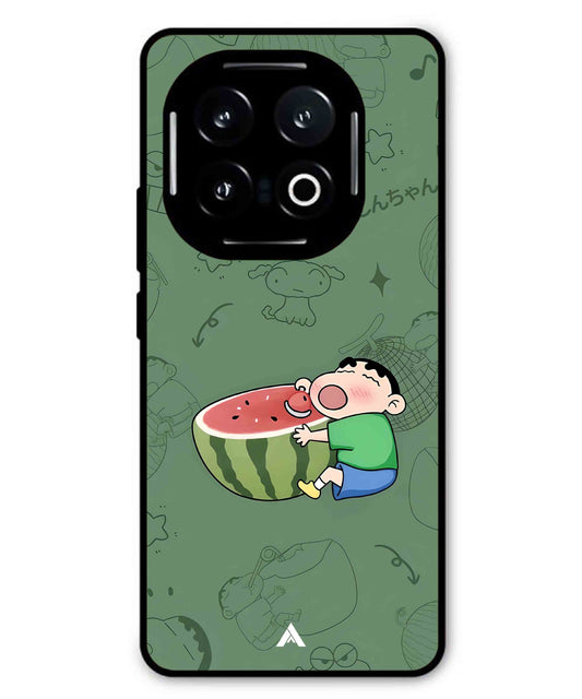 Melon Shinchan Metal Back Cover Phone Case for iQOO 13