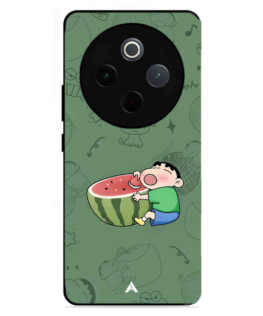 Melon Shinchan Metal Back Cover Phone Case for iQOO Z10