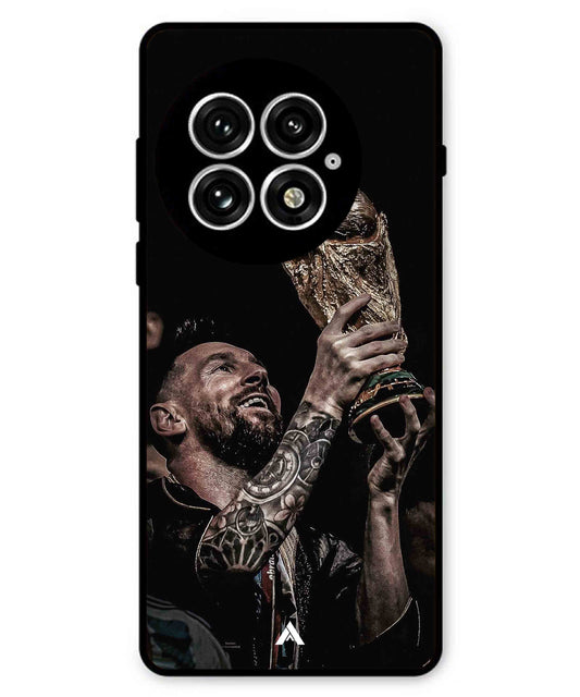 Messi Cup Football Aesthetic Metal Back Cover Phone Case for Oneplus 13