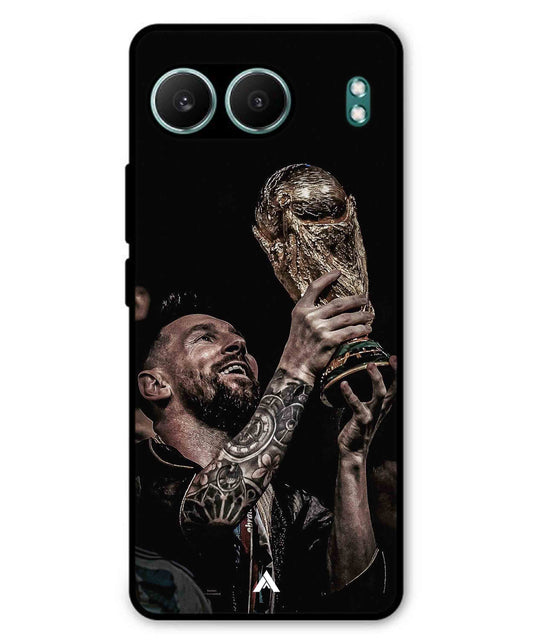 Messi Cup Football Aesthetic Metal Back Cover Phone Case for Oneplus Nord 4
