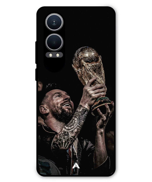 Messi Cup Football Aesthetic Metal Back Cover Phone Case for Oneplus Nord CE 4 Lite