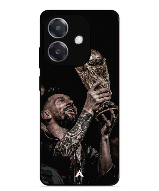 Messi Cup Football Aesthetic Metal Back Cover Phone Case for Oppo A3