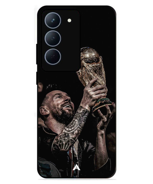 Messi Cup Football Aesthetic Metal Back Cover Phone Case for Realme P3X