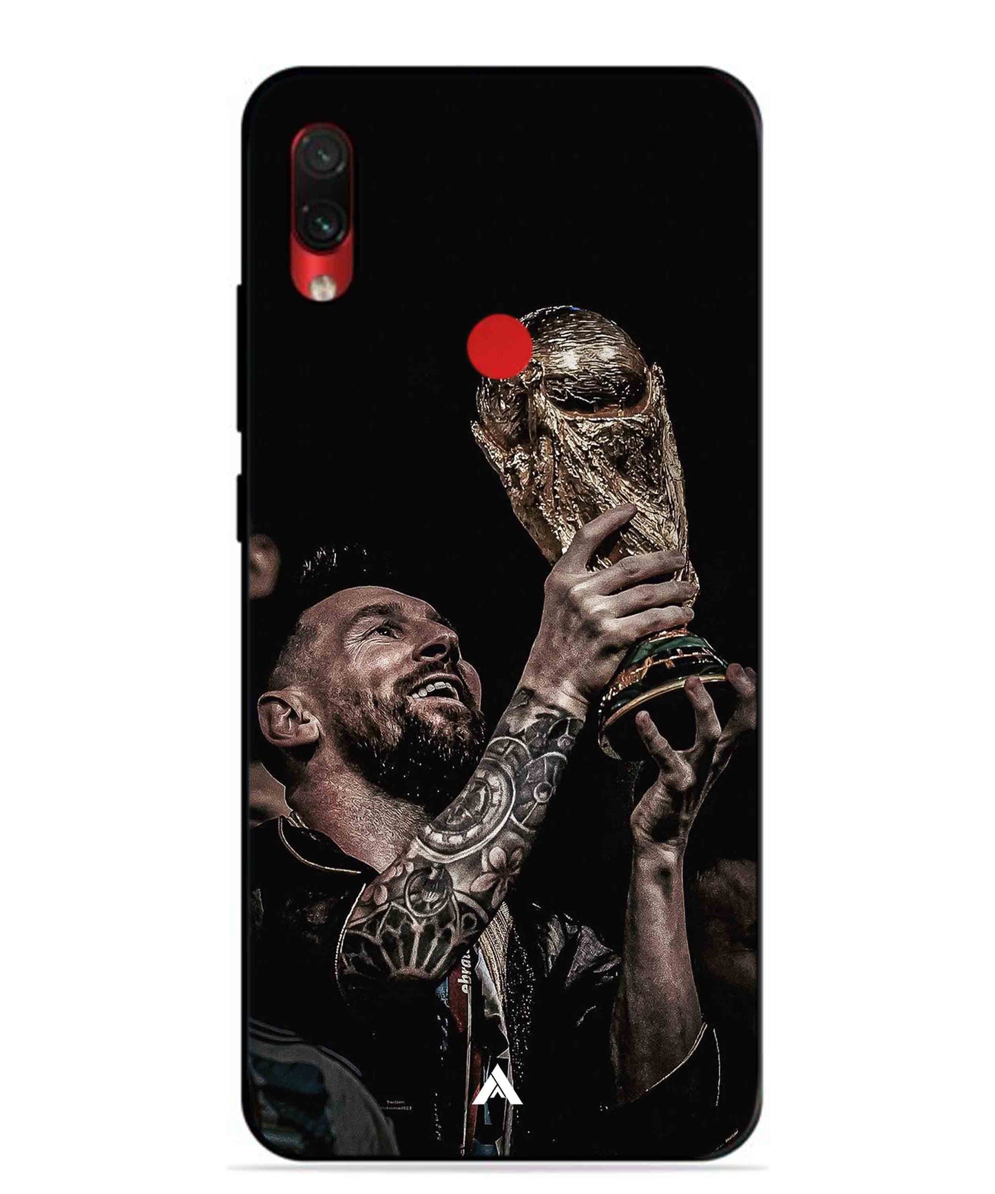 Messi Cup Football Aesthetic Metal Back Cover Phone Case for Xiaomi Redmi Note 7s
