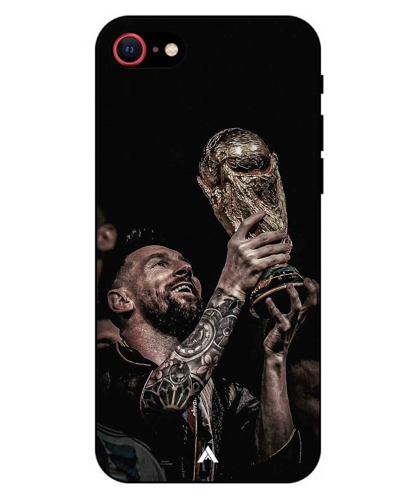 Messi Cup Football Aesthetic Metal Back Cover Phone Case for iPhone 7