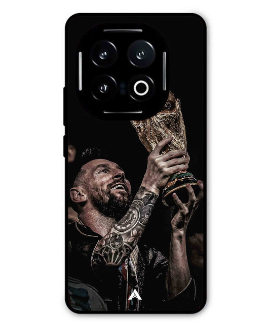 Messi Cup Football Aesthetic Metal Back Cover Phone Case for iQOO 13