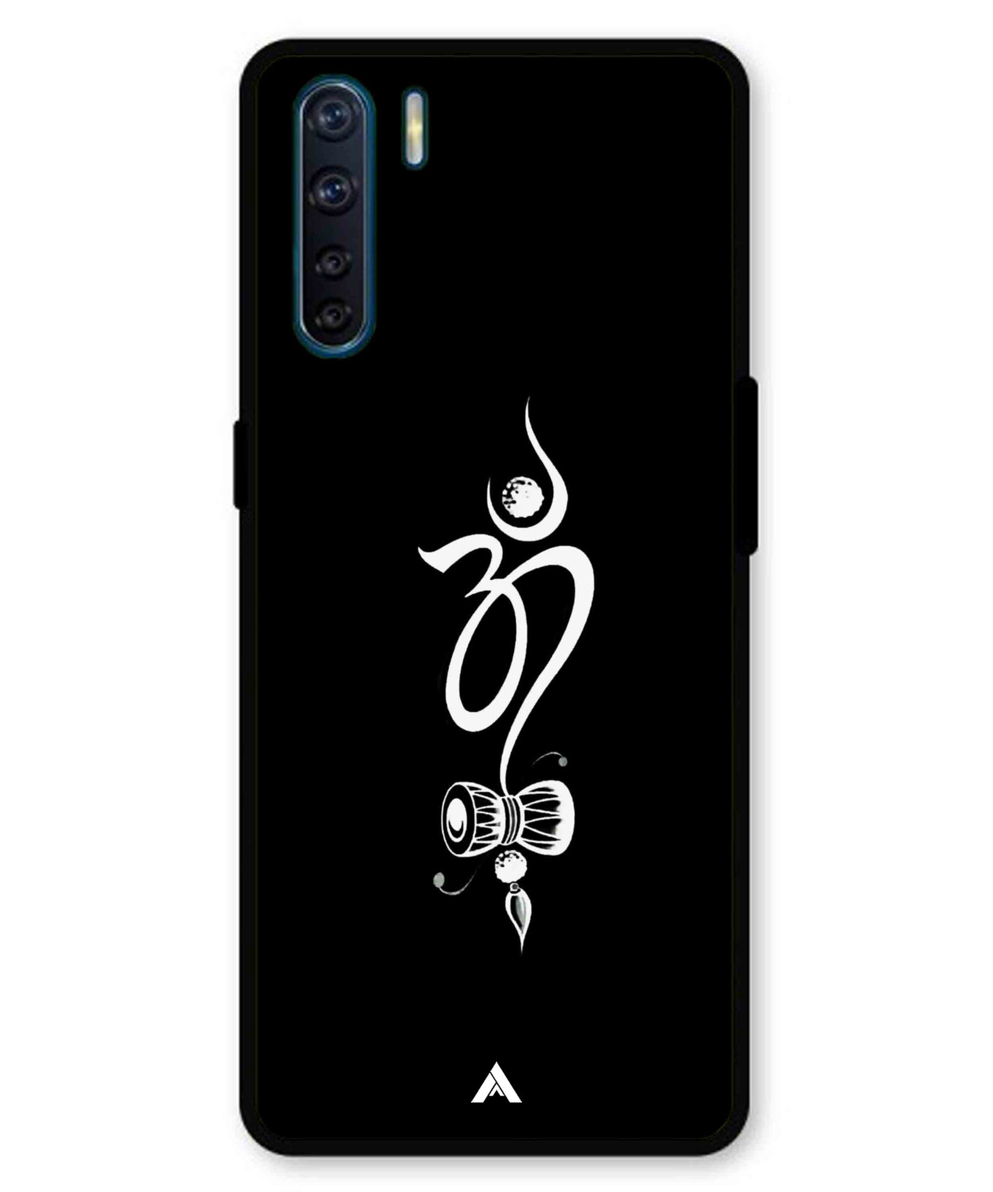 Om Namah Shivay Metal Back Cover Phone Case for Oppo F15
