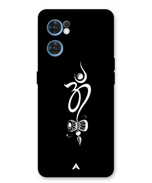 Om Namah Shivay Metal Back Cover Phone Case for Oppo F21 Pro 4G