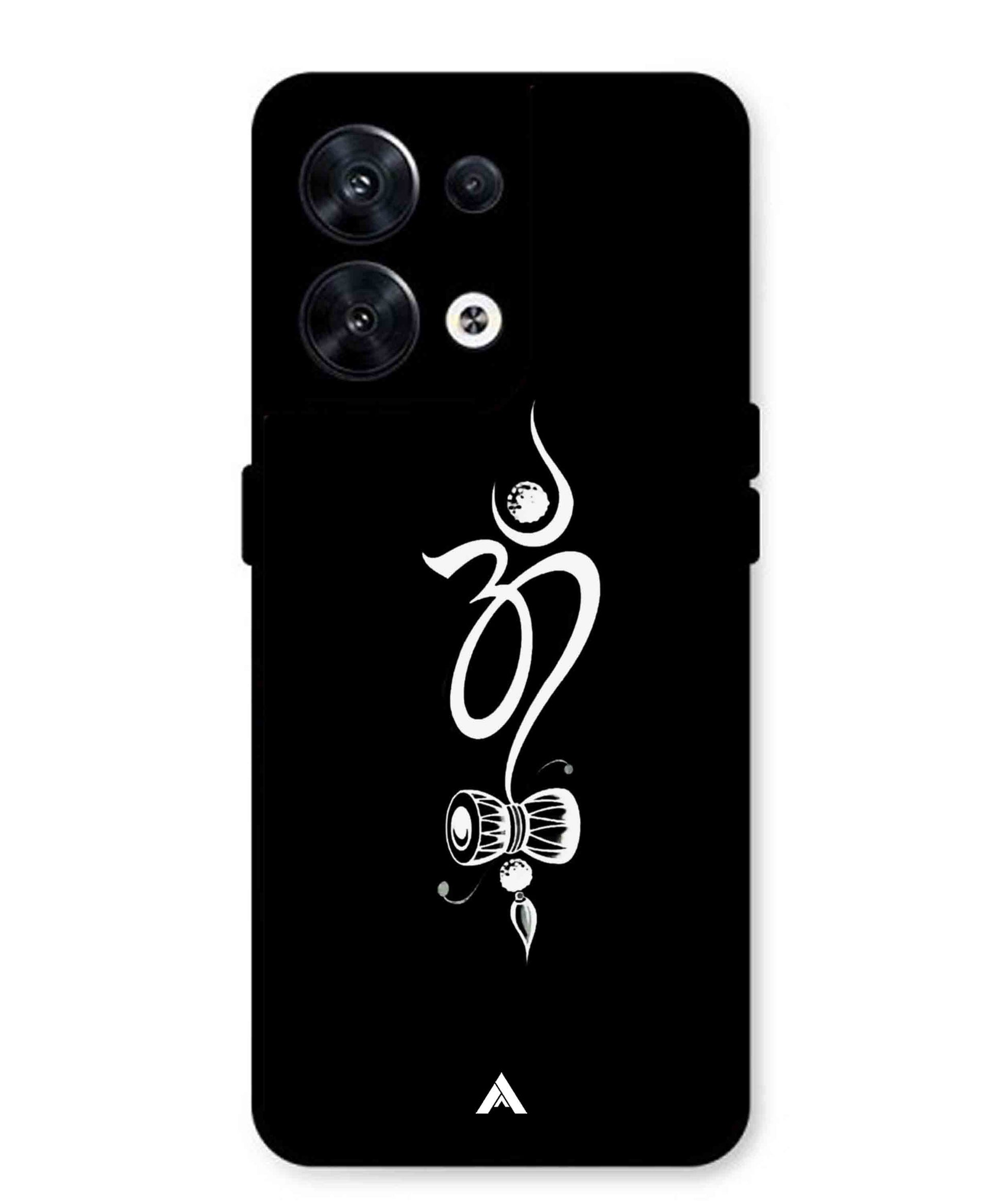 Om Namah Shivay Metal Back Cover Phone Case for Oppo Reno 8