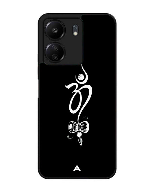 Om Namah Shivay Metal Back Cover Phone Case for Poco C65