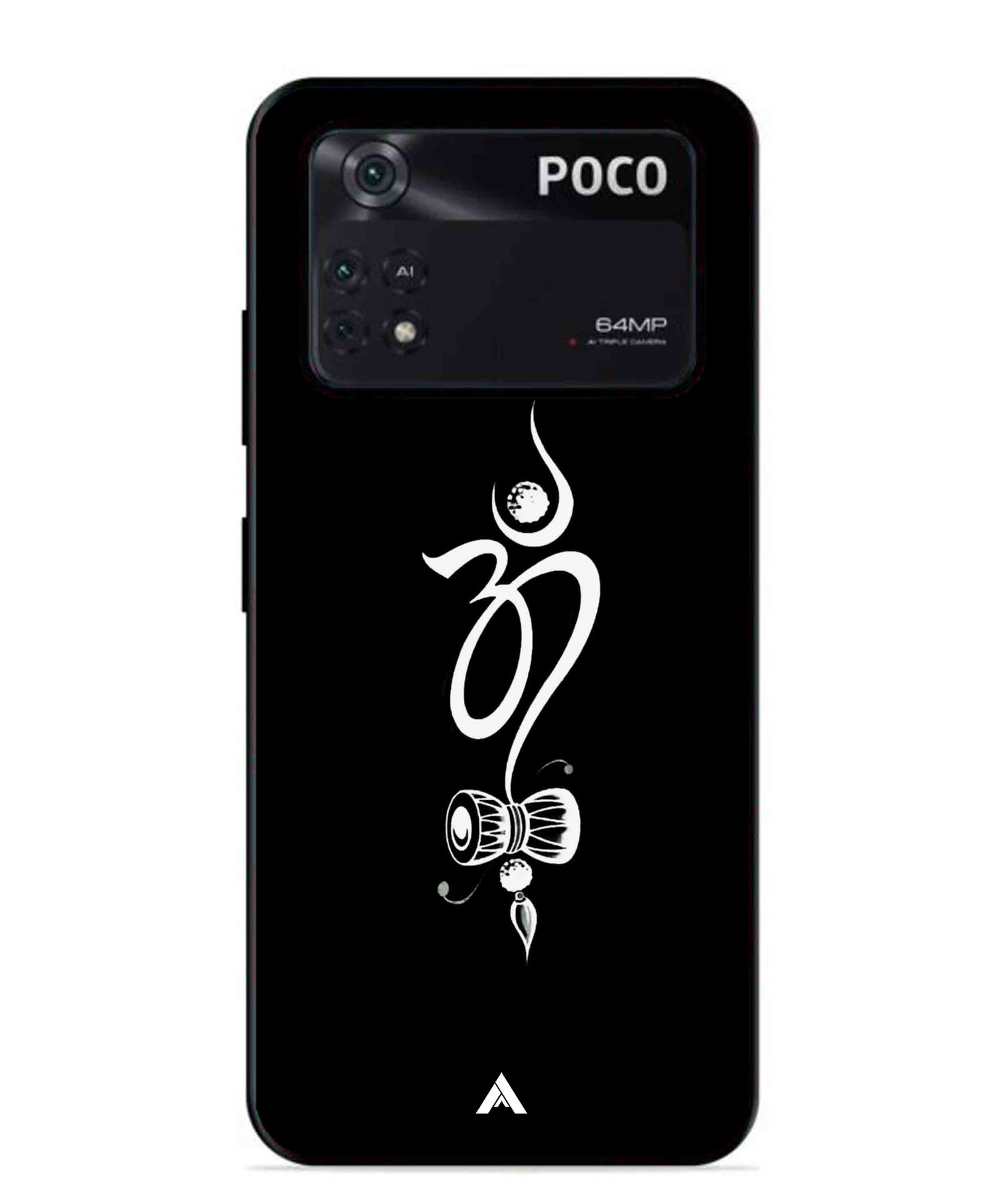 Om Namah Shivay Metal Back Cover Phone Case for Poco X4 Pro