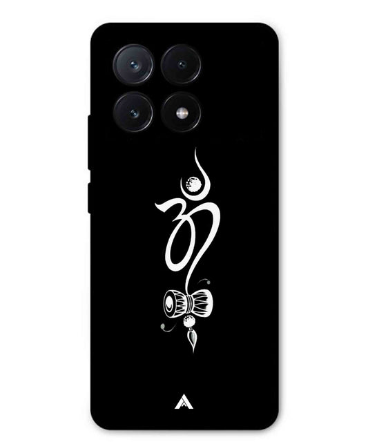 Om Namah Shivay Metal Back Cover Phone Case for Poco X6 Pro