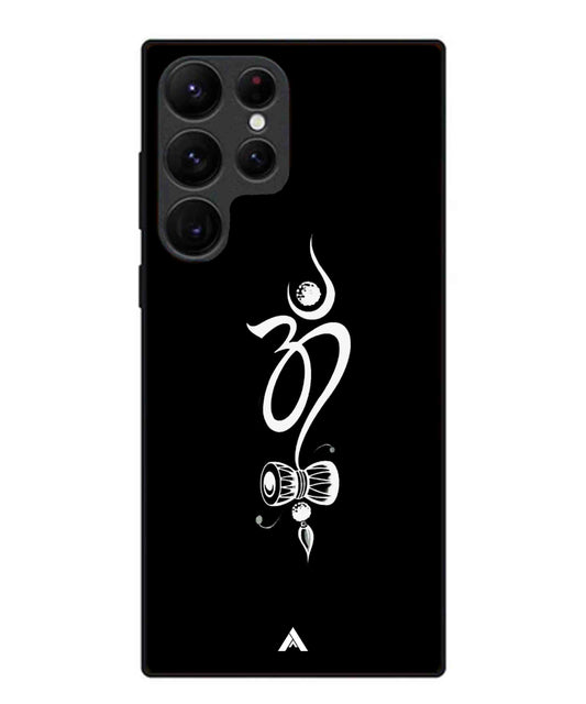 Om Namah Shivay Metal Back Cover Phone Case for Samsung Galaxy S22 Ultra