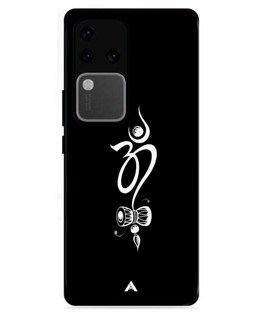 Om Namah Shivay Metal Back Cover Phone Case for Vivo v30 Pro