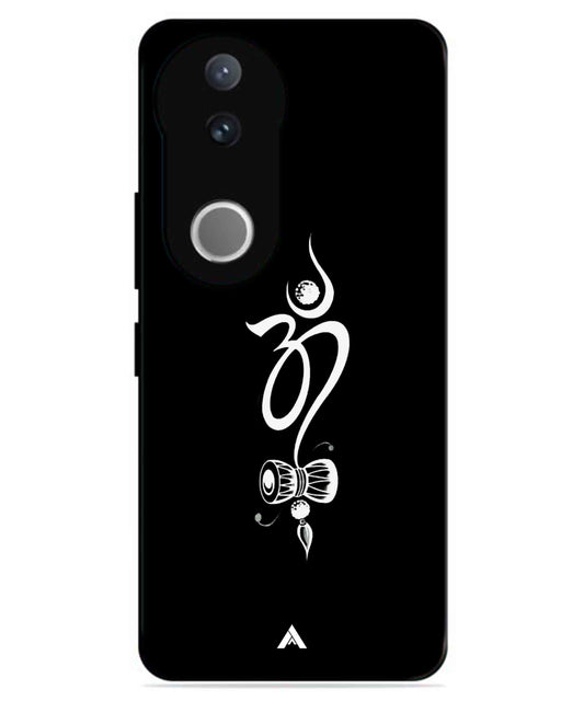 Om Namah Shivay Metal Back Cover Phone Case for Vivo v50e