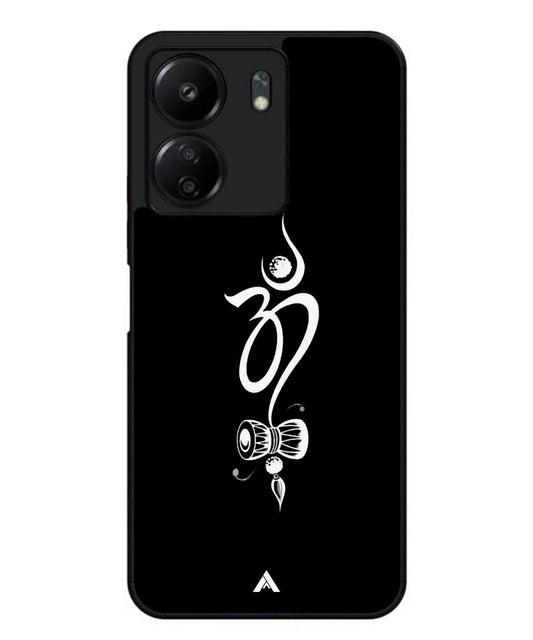 Om Namah Shivay Metal Back Cover Phone Case for Xiaomi Redmi 13C 4G