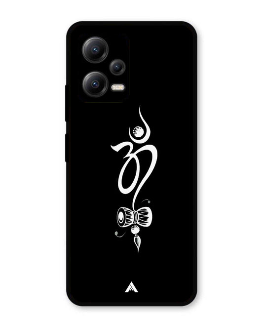 Om Namah Shivay Metal Back Cover Phone Case for Xiaomi Redmi Note 12 5G