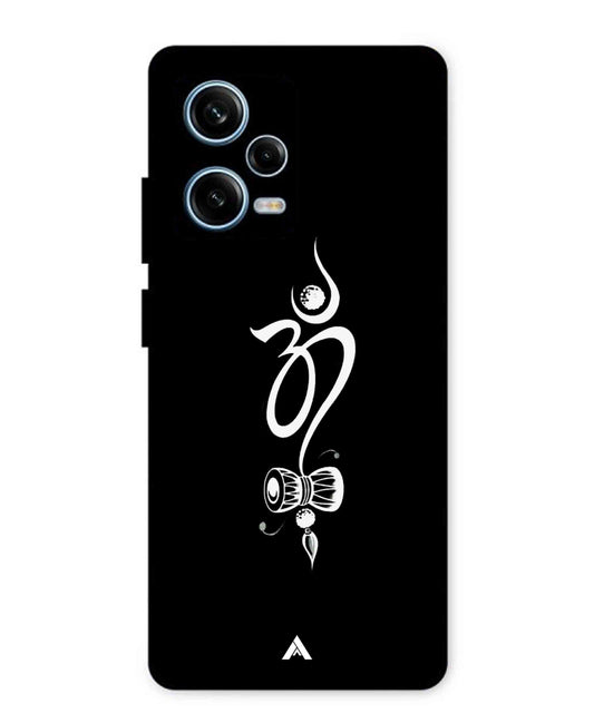 Om Namah Shivay Metal Back Cover Phone Case for Xiaomi Redmi Note 12 Pro Plus
