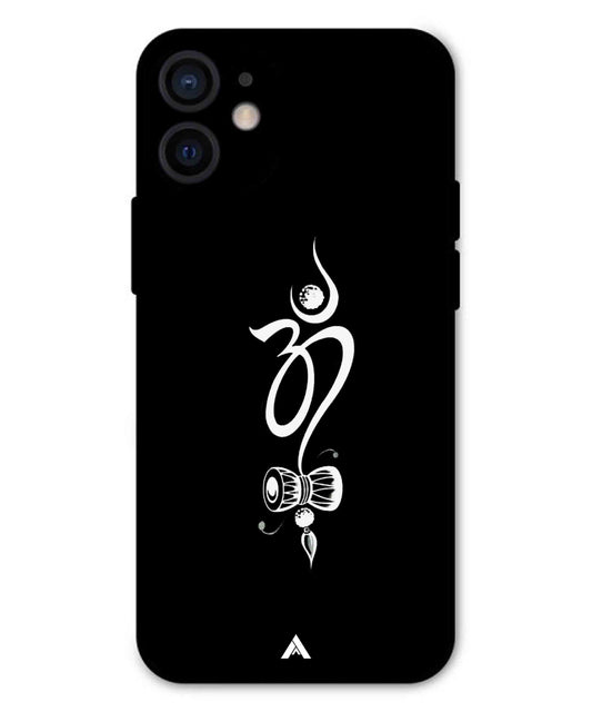 Om Namah Shivay Metal Back Cover Phone Case for iPhone 13 Mini