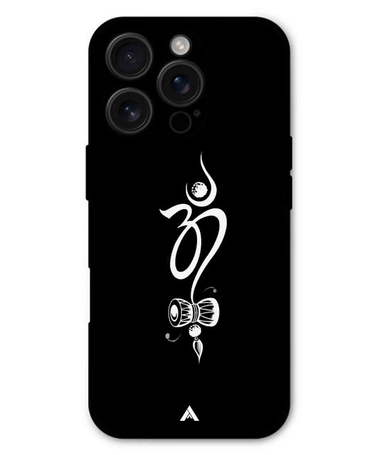 Om Namah Shivay Metal Back Cover Phone Case for iPhone 16 Pro
