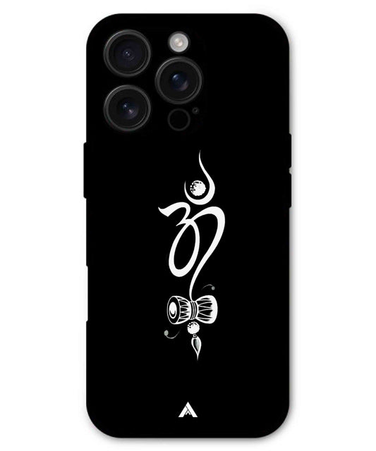 Om Namah Shivay Metal Back Cover Phone Case for iPhone 16 ProMax