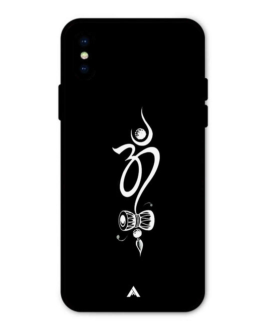 Om Namah Shivay Metal Back Cover Phone Case for iPhone X