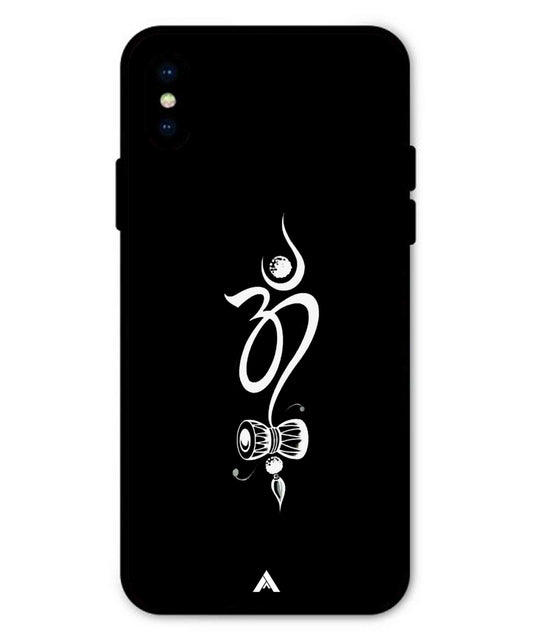 Om Namah Shivay Metal Back Cover Phone Case for iPhone Xs