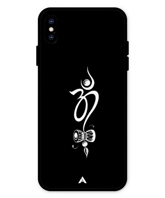 Om Namah Shivay Metal Back Cover Phone Case for iPhone Xs Max