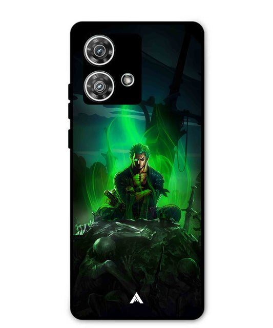 Onepiece Zoro 02 Anime Metal Back Cover Phone Case for Moto Edge 40 Neo