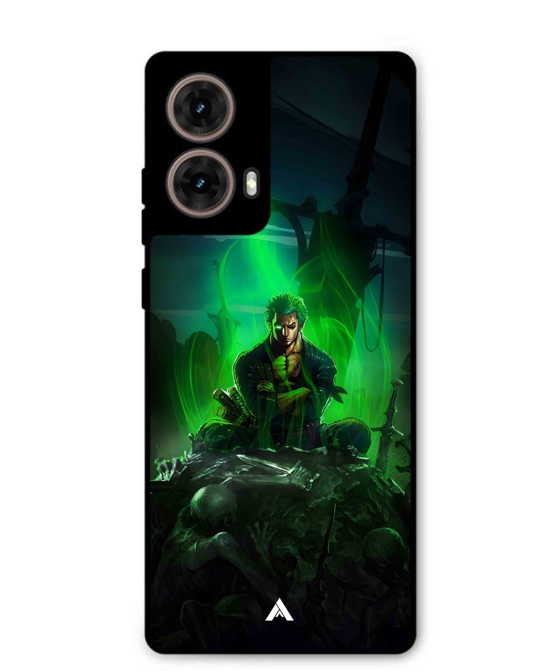 Onepiece Zoro 02 Anime Metal Back Cover Phone Case for Moto Edge 50 Fusion
