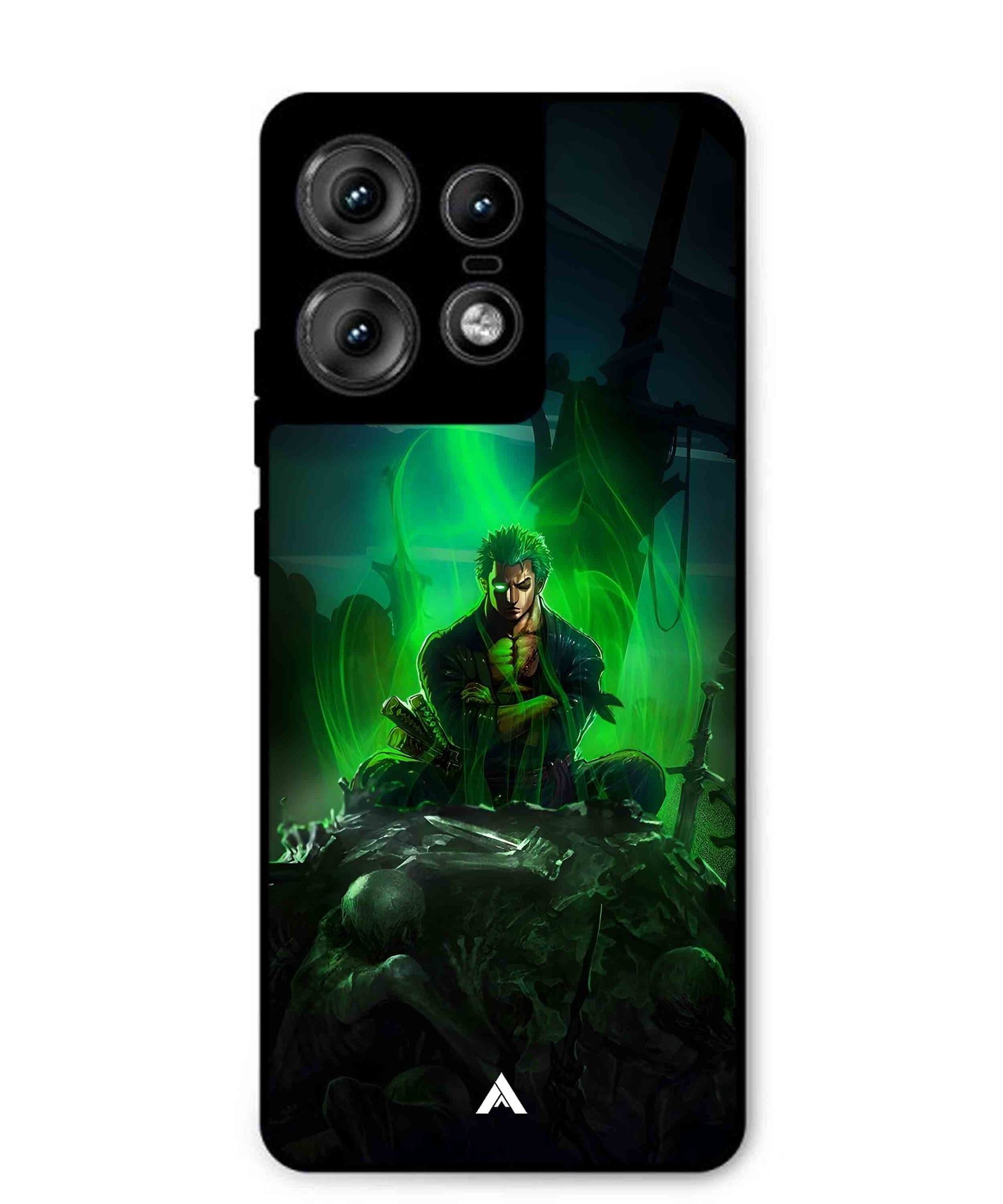 Onepiece Zoro 02 Anime Metal Back Cover Phone Case for Moto Edge 50 Pro
