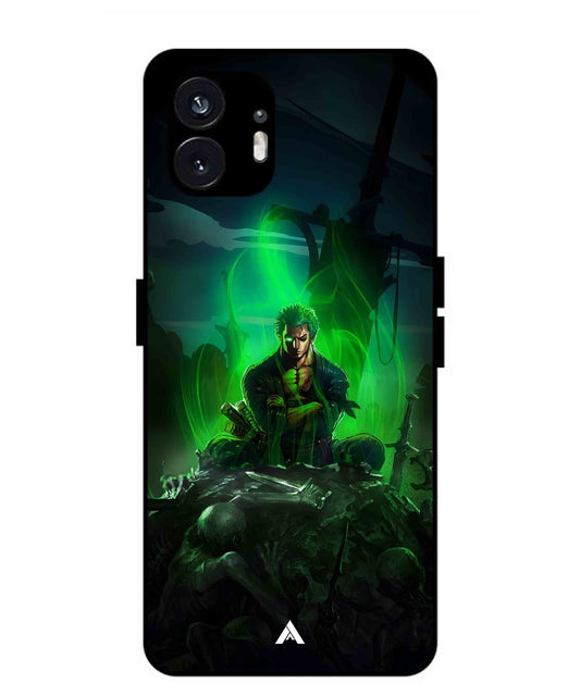 Onepiece Zoro 02 Anime Metal Back Cover Phone Case for Nothing Phone 2