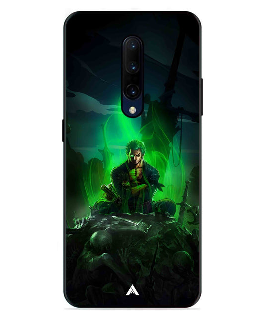 Onepiece Zoro 02 Anime Metal Back Cover Phone Case for Oneplus 7 Pro