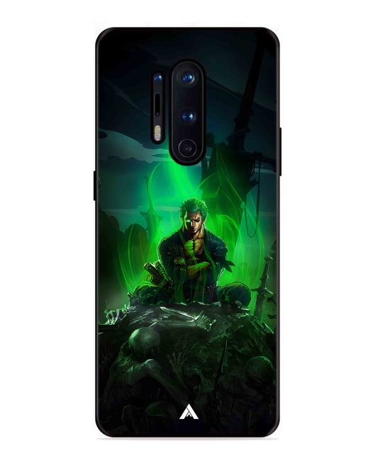 Onepiece Zoro 02 Anime Metal Back Cover Phone Case for Oneplus 8 Pro