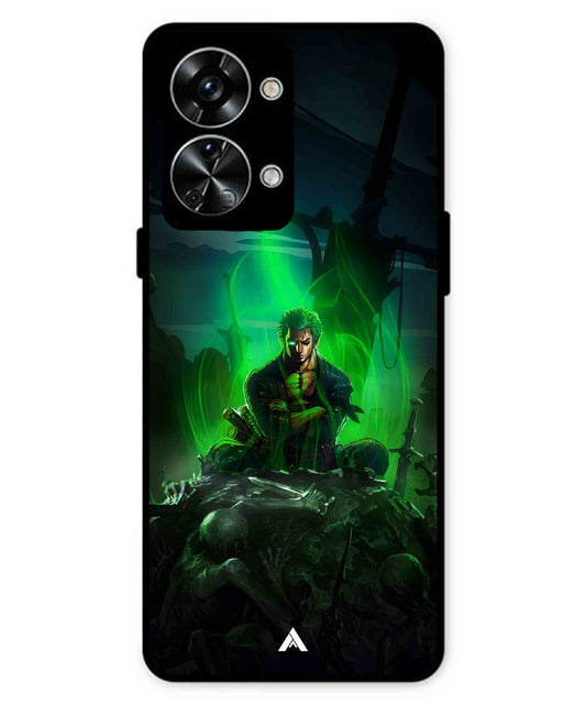 Onepiece Zoro 02 Anime Metal Back Cover Phone Case for Oneplus Nord 2T