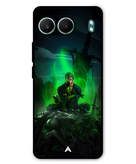 Onepiece Zoro 02 Anime Metal Back Cover Phone Case for Oneplus Nord 4