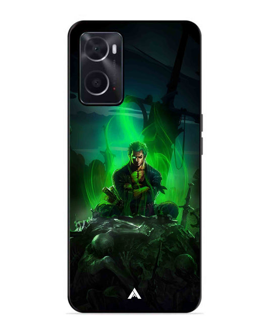 Onepiece Zoro 02 Anime Metal Back Cover Phone Case for Oppo A36
