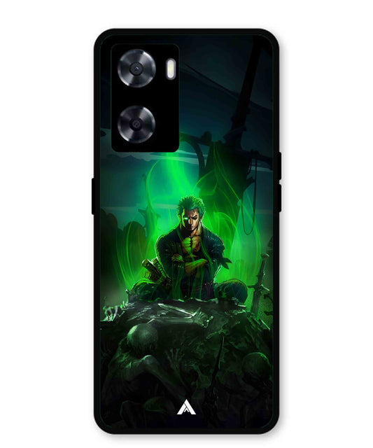 Onepiece Zoro 02 Anime Metal Back Cover Phone Case for Oppo A57