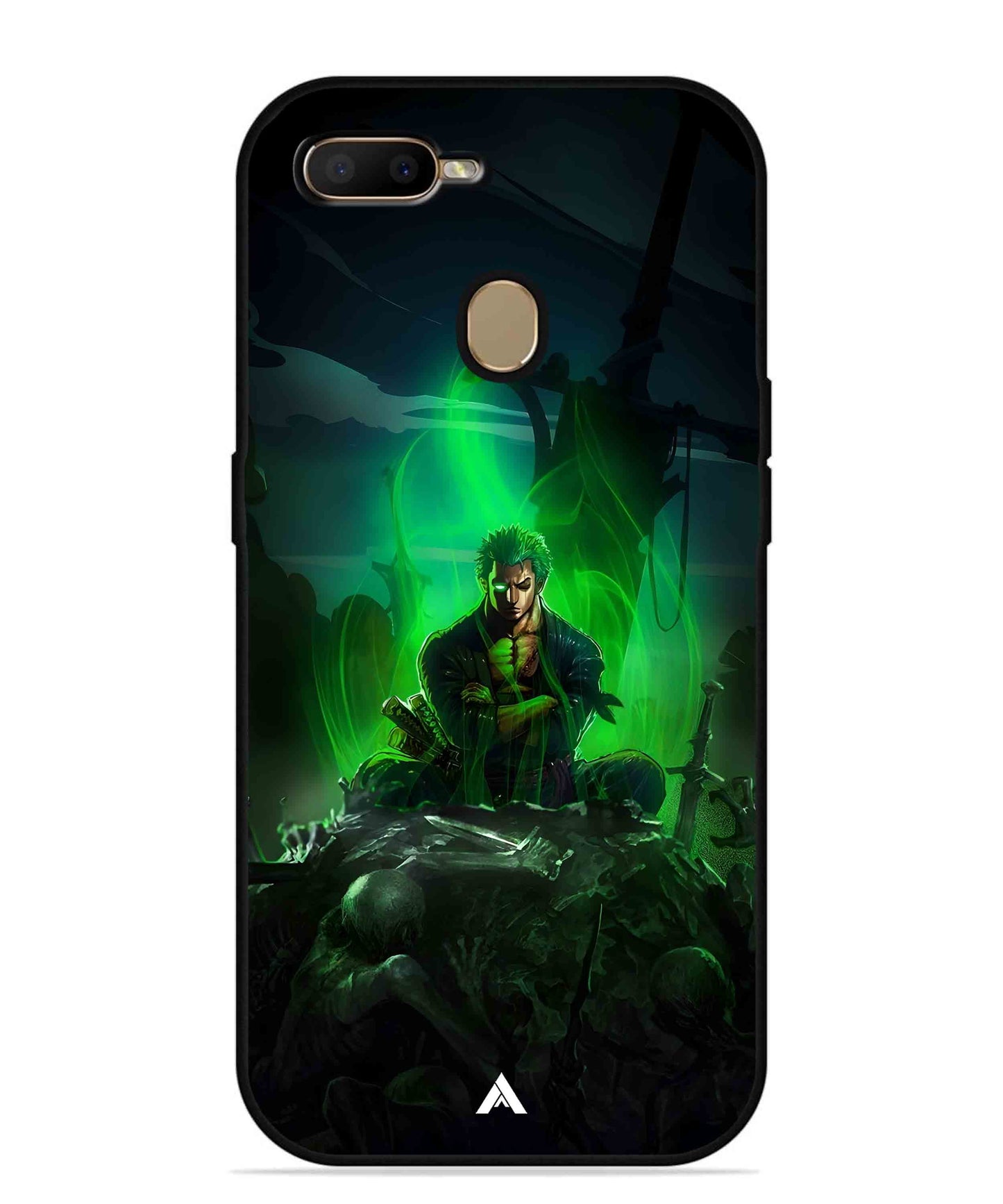 Onepiece Zoro 02 Anime Metal Back Cover Phone Case for Oppo A5s